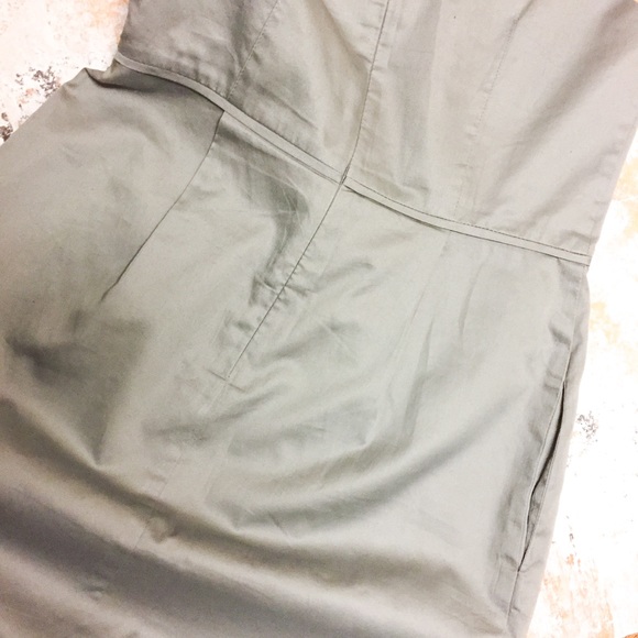 Anthro Baraschi Retro Rosette Dress Gray - Picture 5 of 6